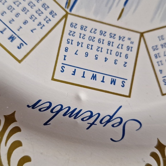 📅 1955-1956 tin calendar plate with windmills - Picture 4 of 7